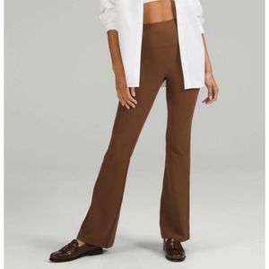 Lululemon Groove SHR Flare Pant Nulu Roasted Brown High Rise Flared Legging 8